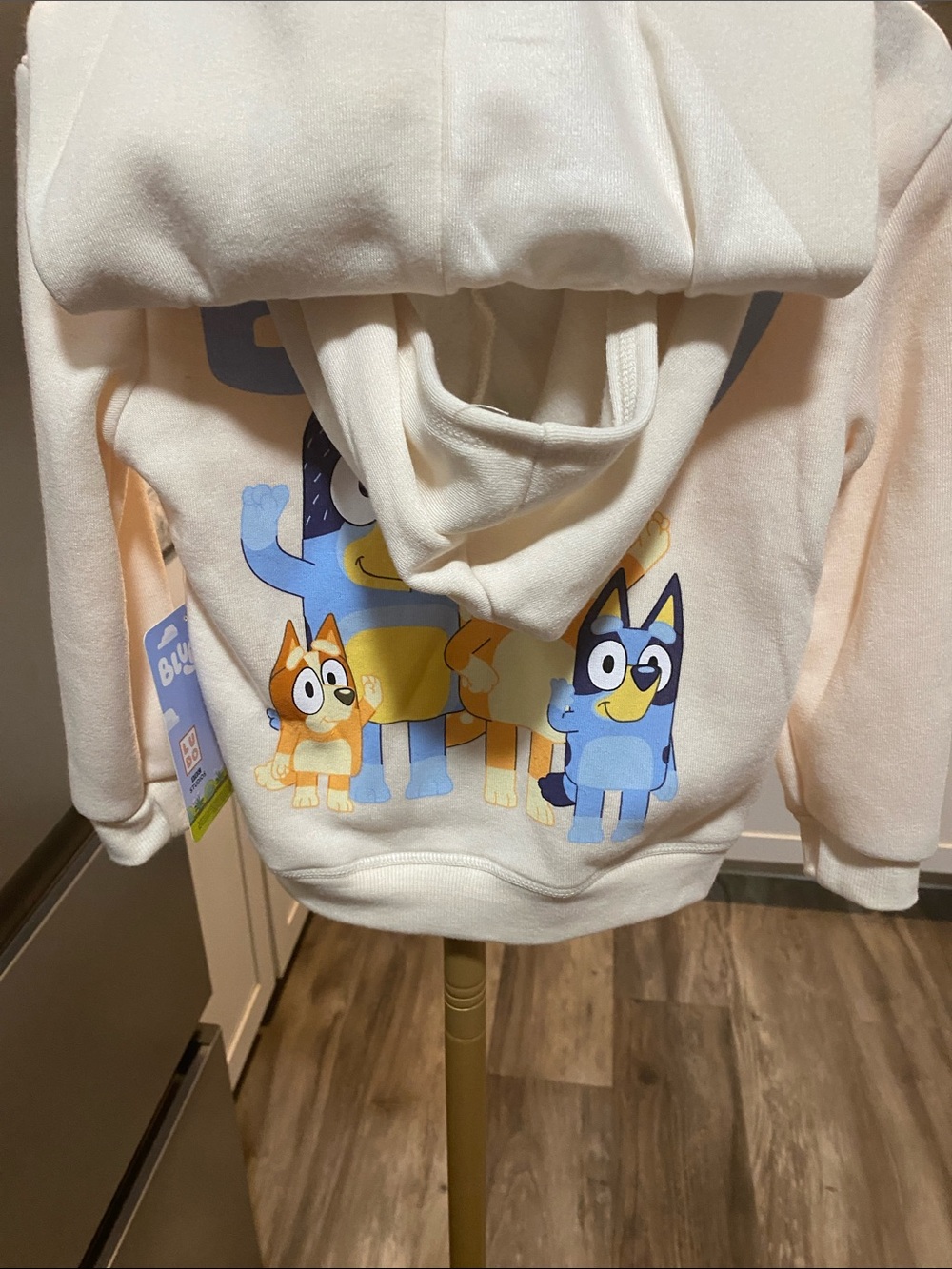 Bluey size 3T Cream Hoodie & Joggers Set for Kids unisex NWT Boys or girls - Picture 6 of 8